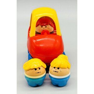 Little Tikes Toddle Tots Cozy Coupe Red Blue Wheels Boy Girl Red Head Lot of 3